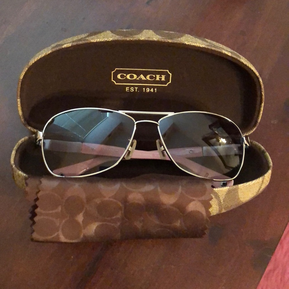 Coach aviator sunglasses